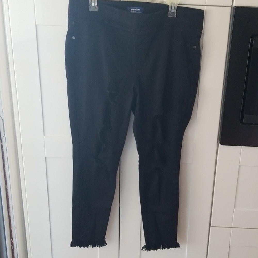 Old Navy rockstar black jeans